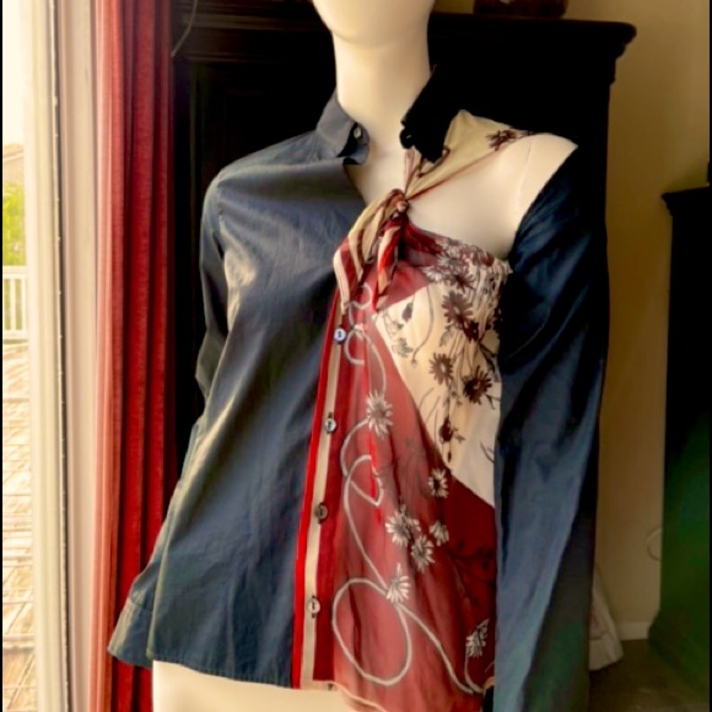 Jean Paul Gaultier buttoned up blouse